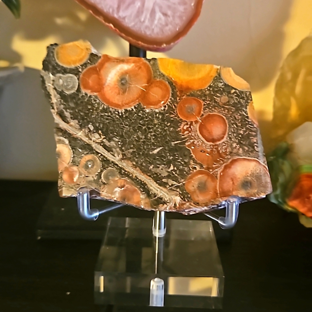 Universe jasper and rainbow gobi agate